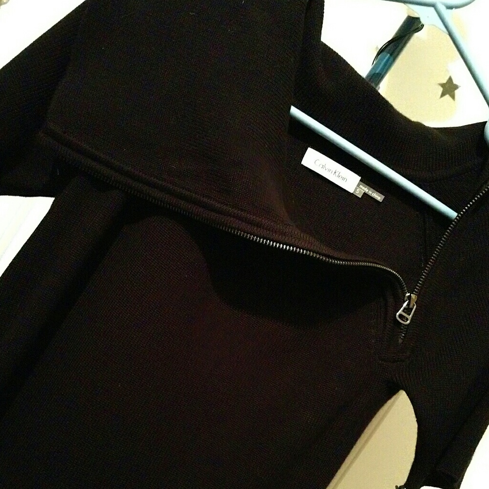 Calvin Klein Zip Neck Sweater Dress NWT - Picture 2 of 6